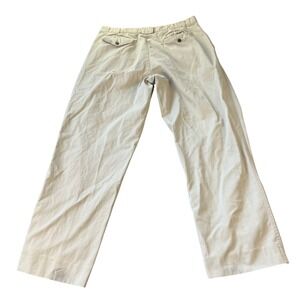 TIMBERLAND Weathergear Mens Khaki Pants Size 40x35 Pleated Cotton Casual Altered